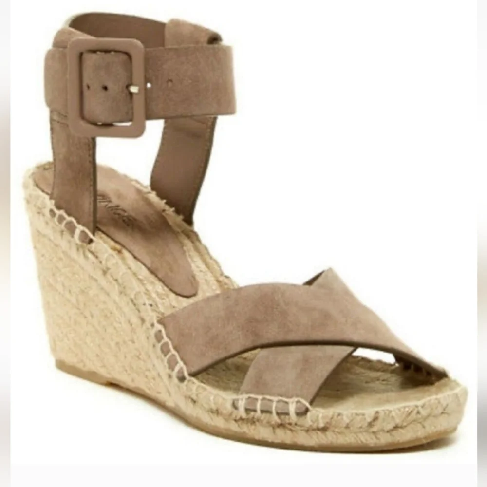 VINCE Stefania Suede Espadrille Wedge Sandal 10M - Picture 8 of 8